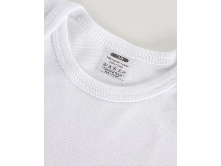 Body de bebé em algodão sem carda - tamanho 9 meses (65-72 cm)  2