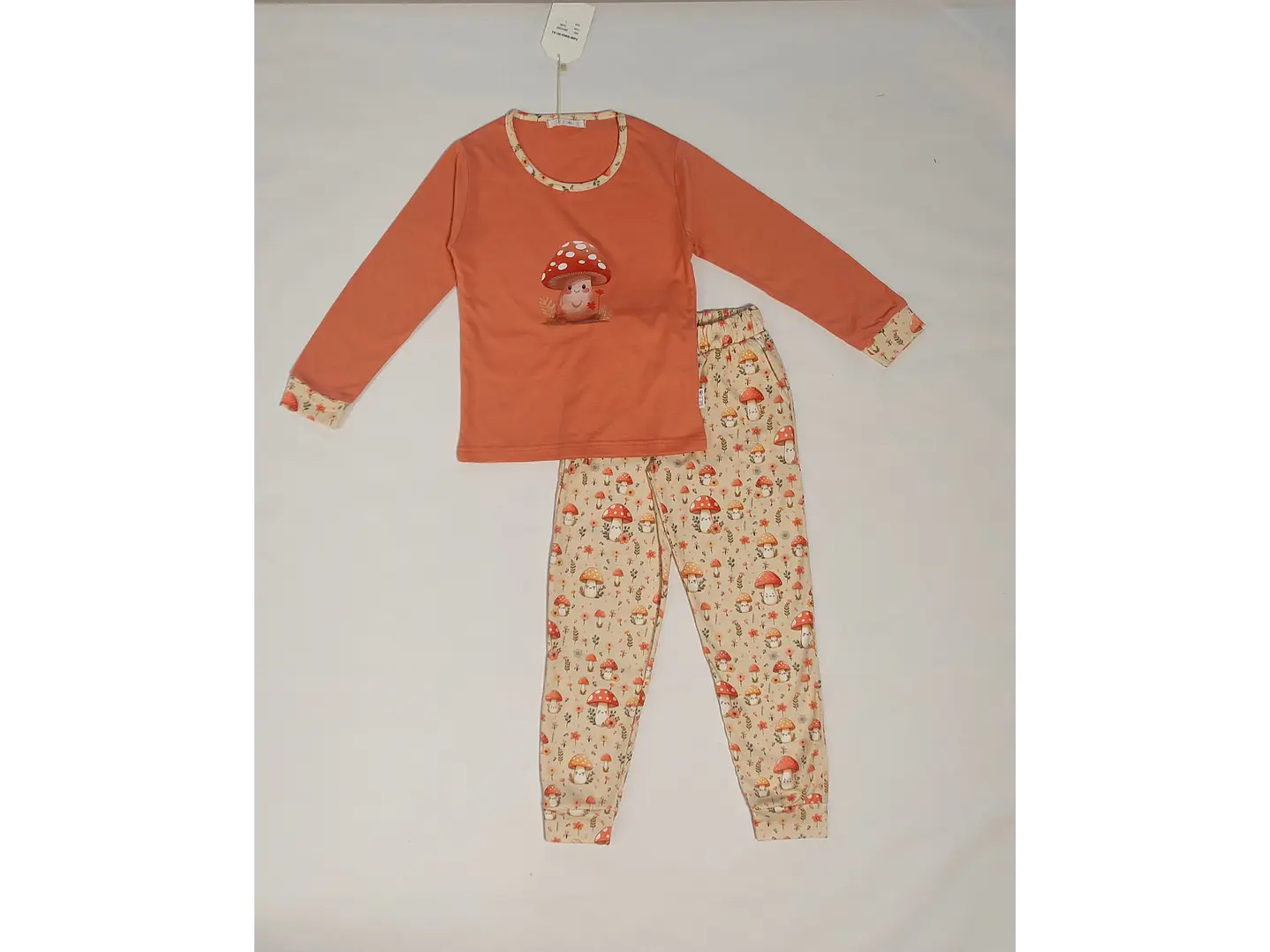 Pijama de menina em algodão - cogumelo 4