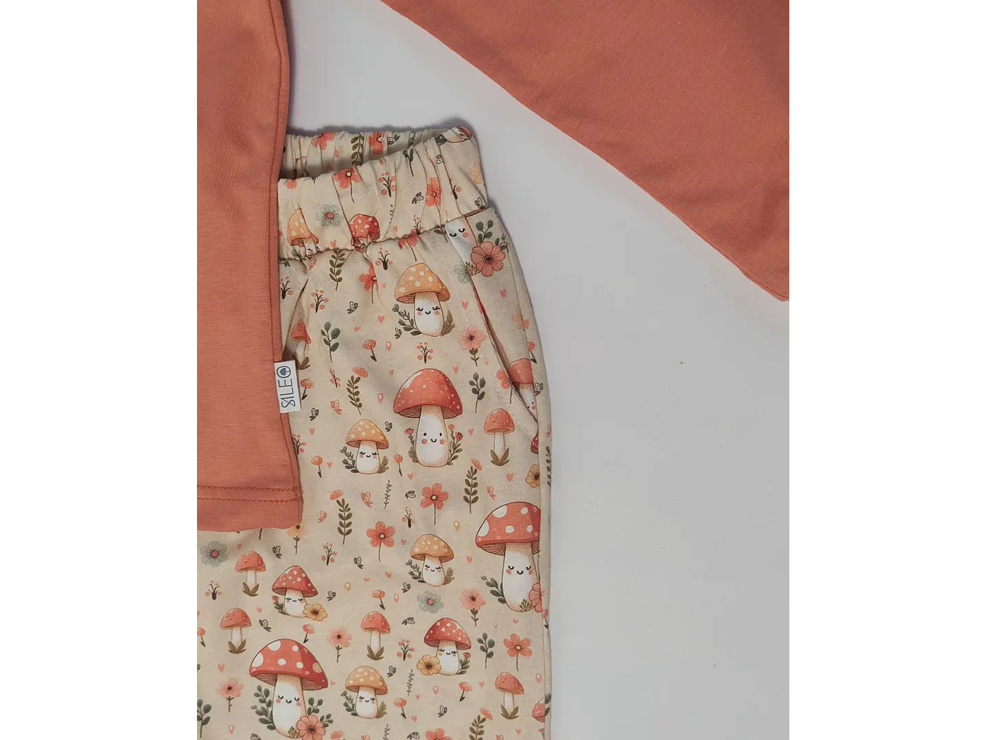 Pijama de menina em algodão - cogumelo 6