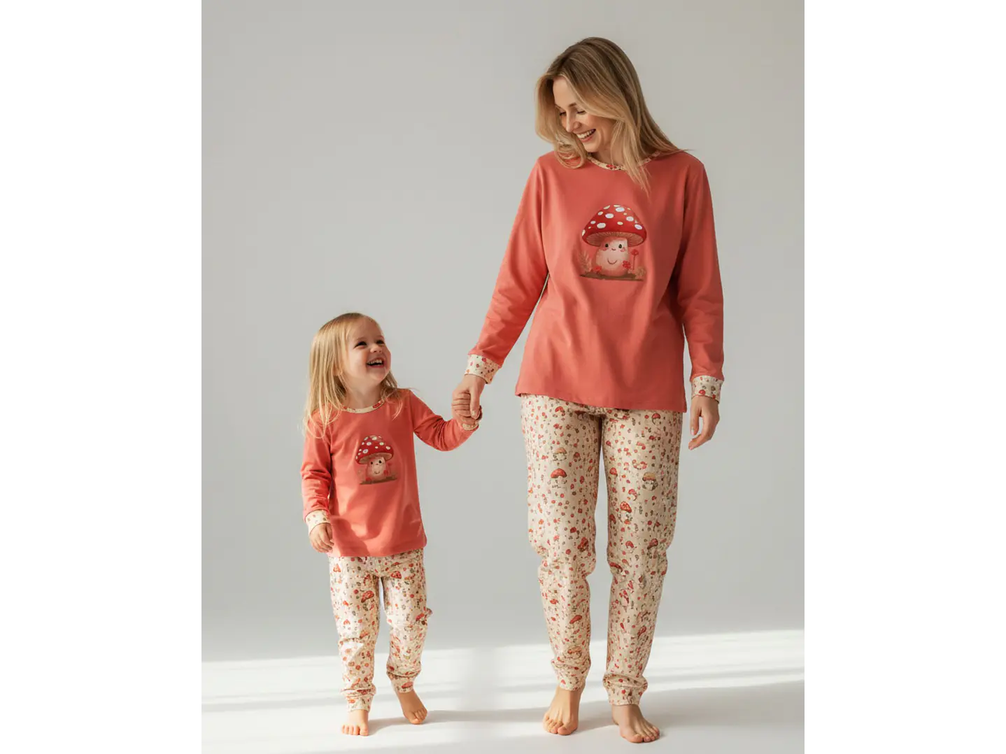 Pijama de menina em algodão - cogumelo 2