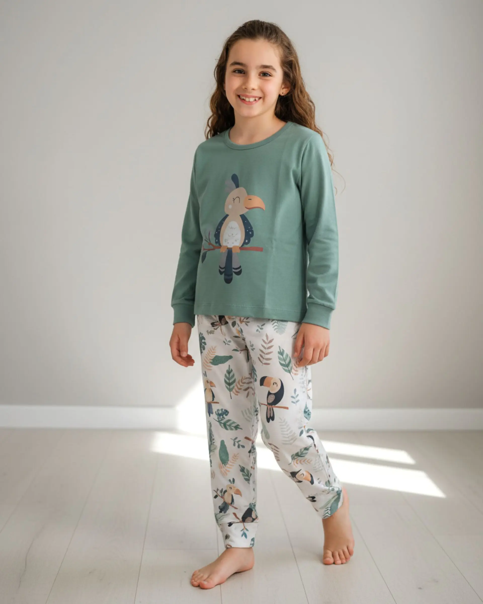 Pijama de menina em algodão  1