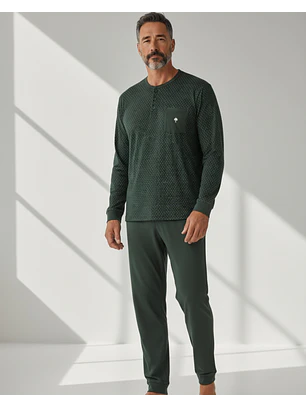 Pijama de homem em algodão