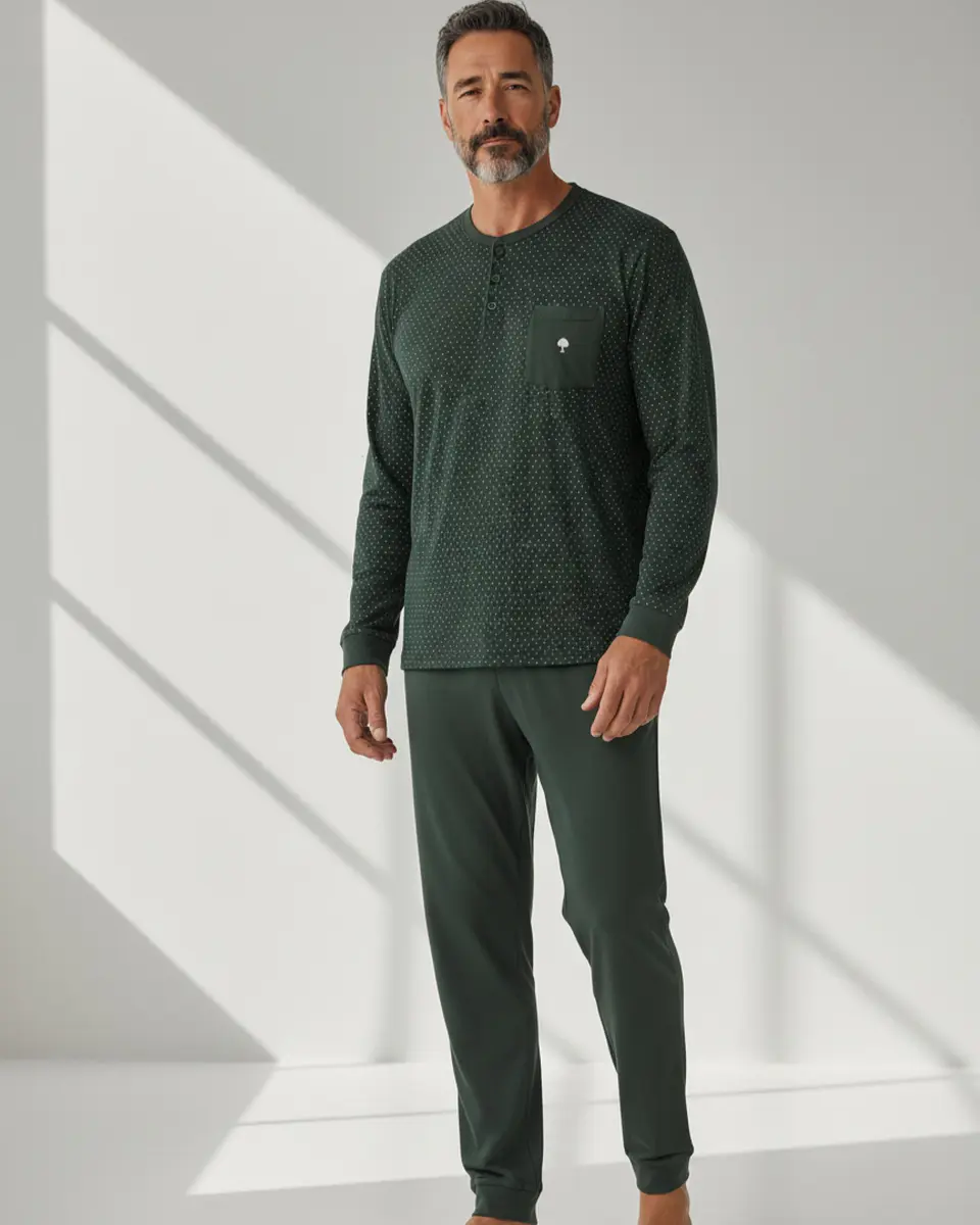 Pijama de homem em algodão 1