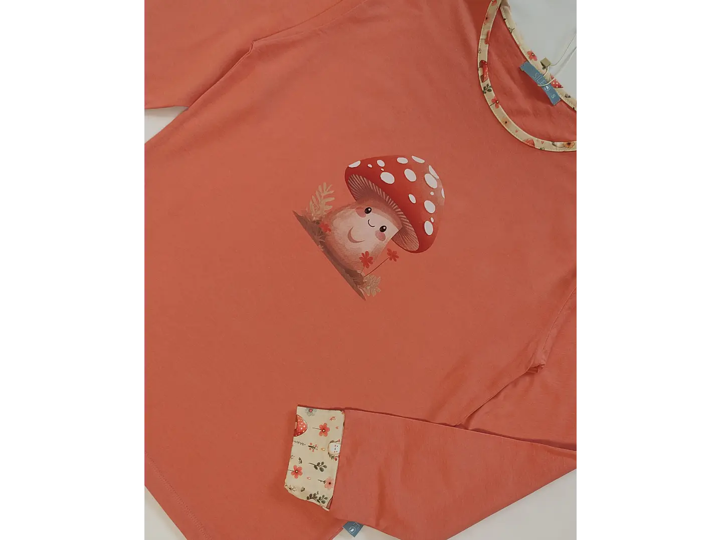 Pijama de Mulher em Algodão com Estampado de Cogumelos  3