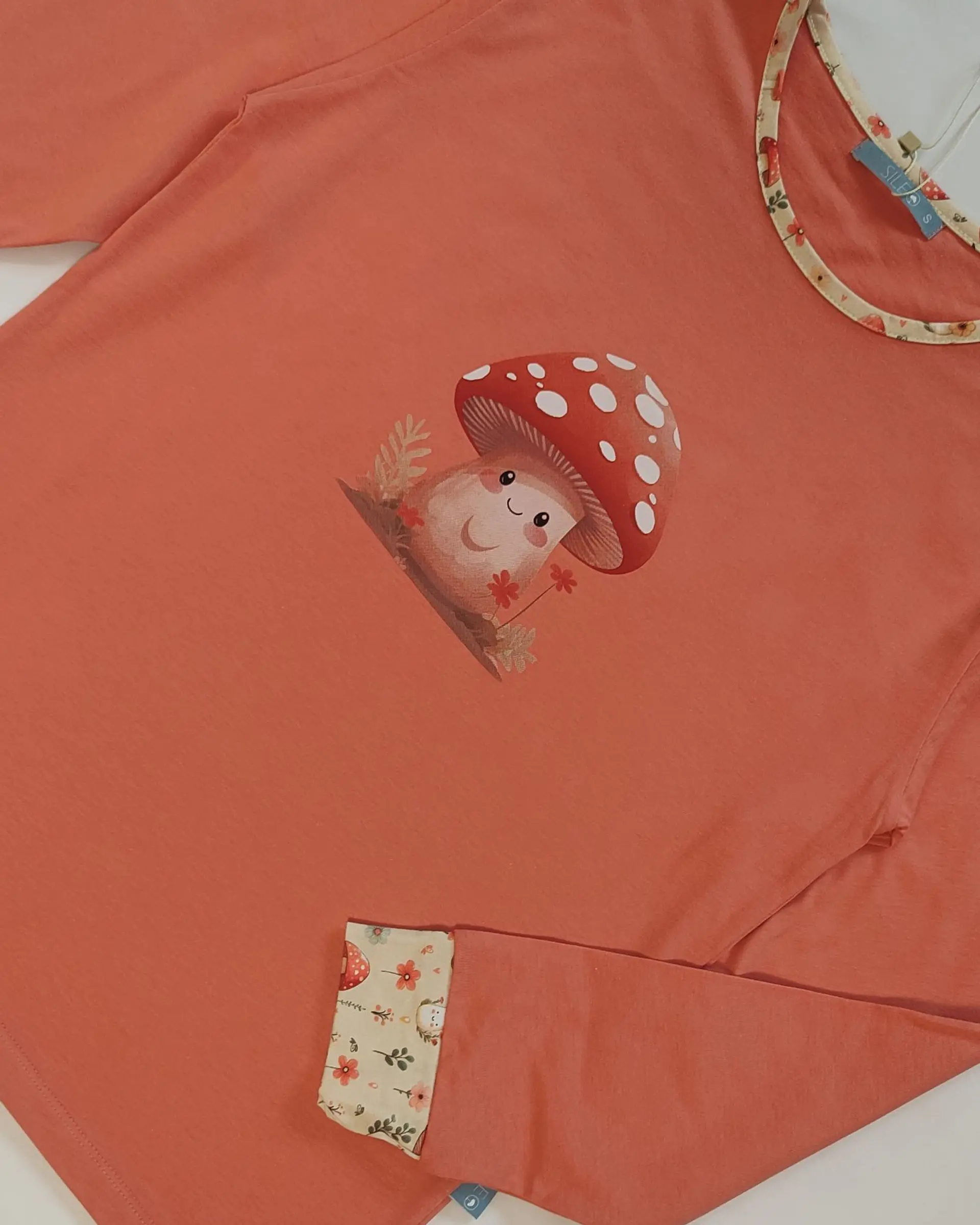 Pijama de Mulher em Algodão com Estampado de Cogumelos  3