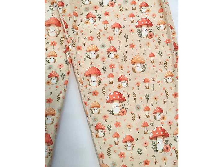 Pijama de Mulher em Algodão com Estampado de Cogumelos  4