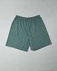 Pijama de homem em algodão verde jade - calção estampado - Thumbnail 4