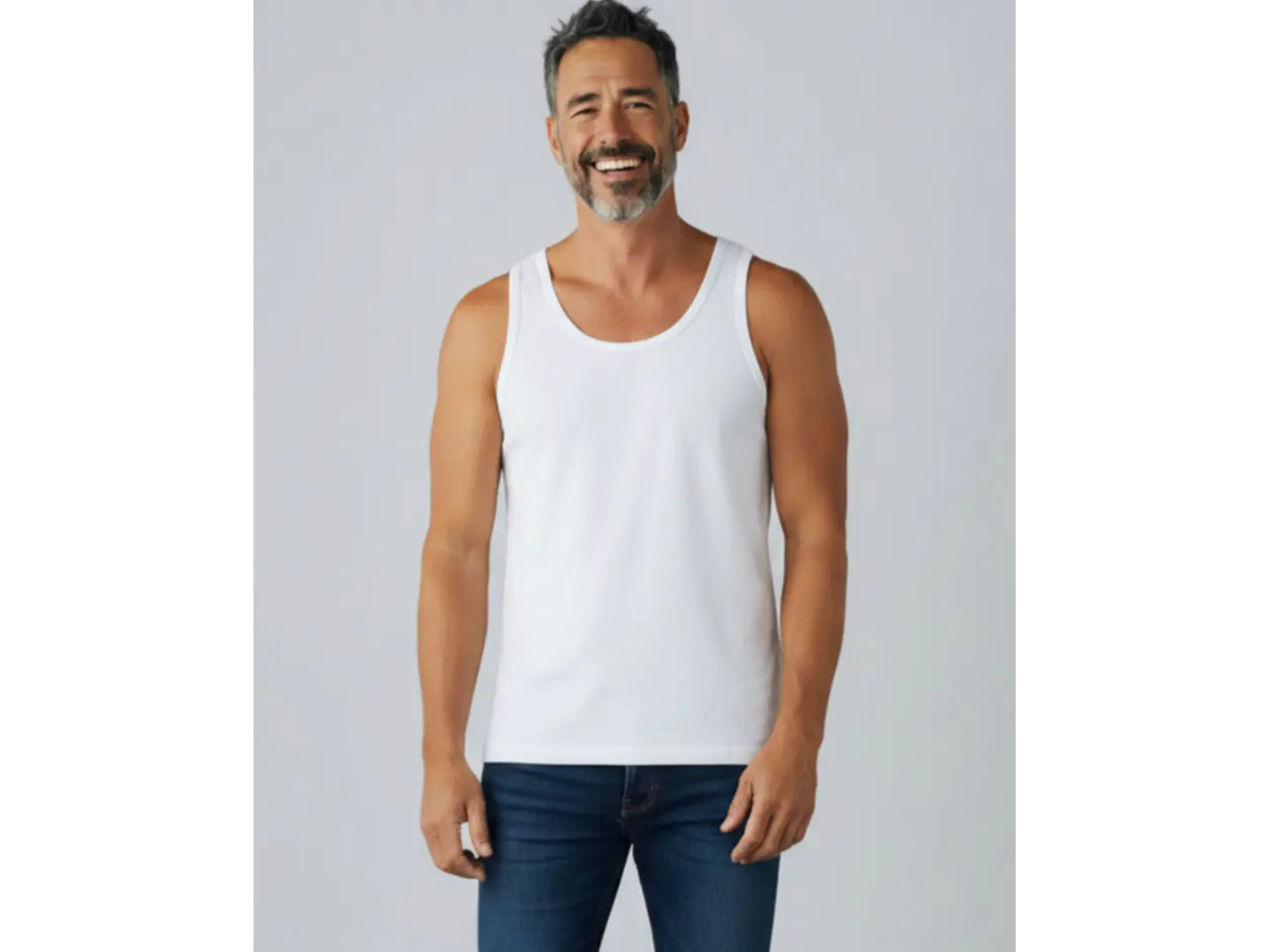 Camisola de interior de homem de ombreira  1