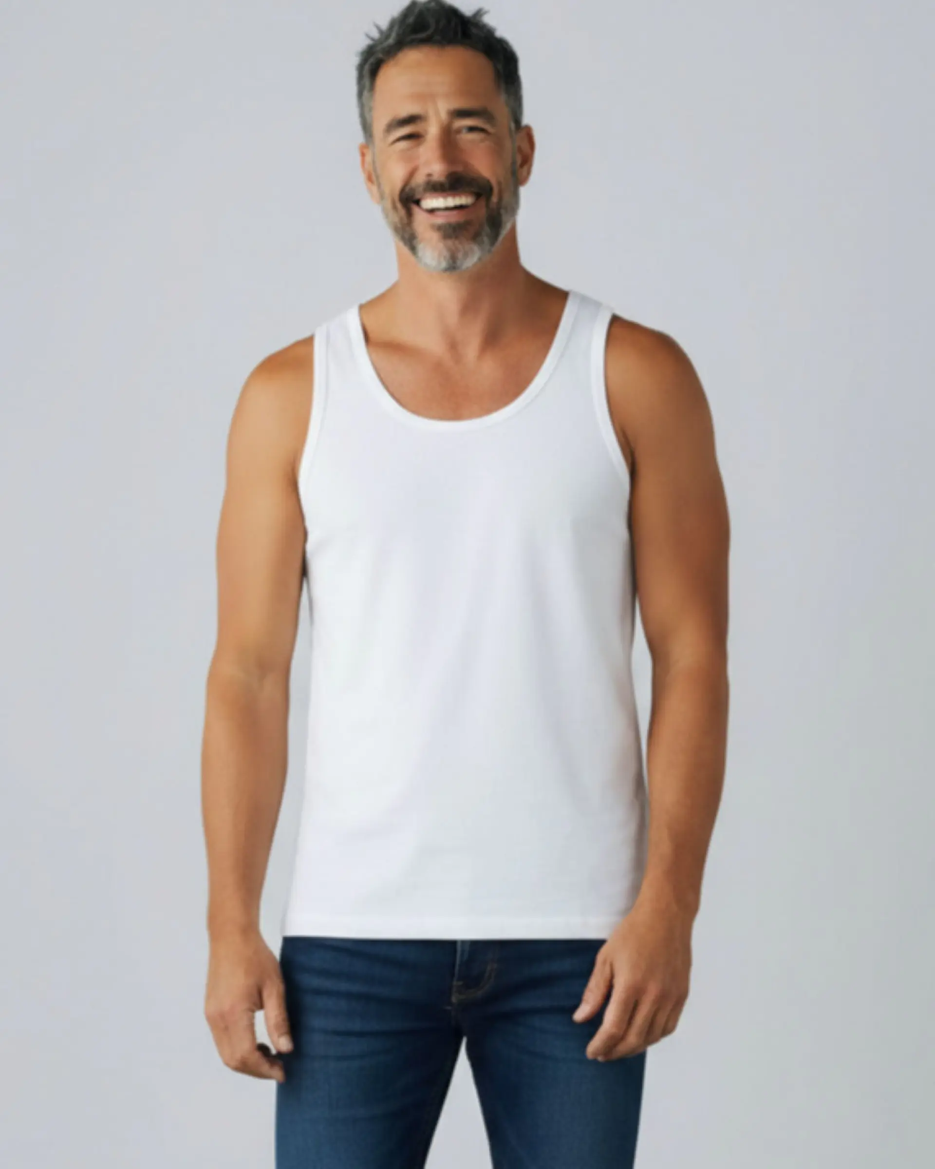 Camisola de interior de homem de ombreira  1
