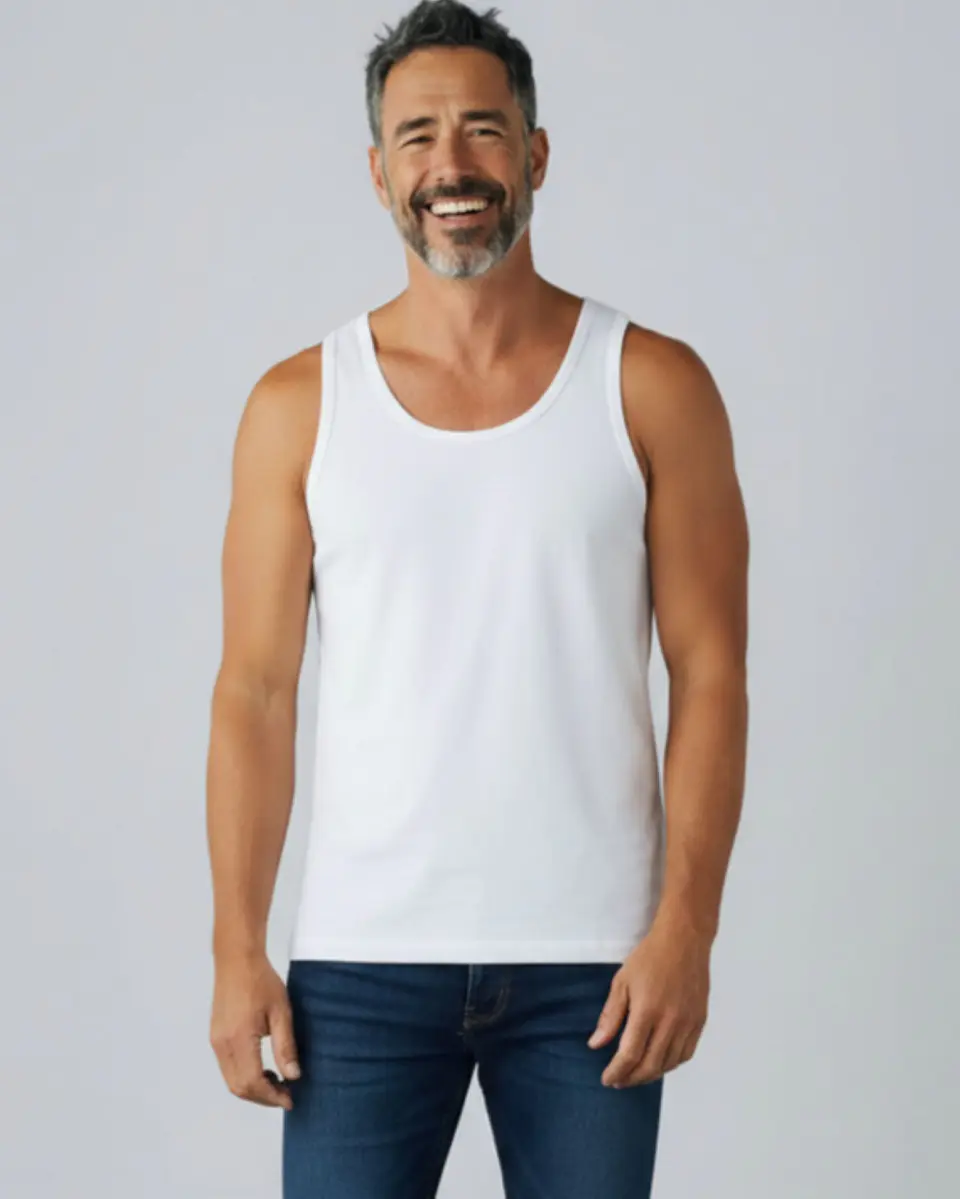 Camisola de interior de homem de ombreira  1