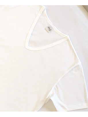 Camisola de interior de homem decote em V