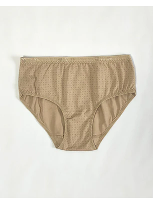 Cueca em algodão estampado em pintinhas- Pack de 4