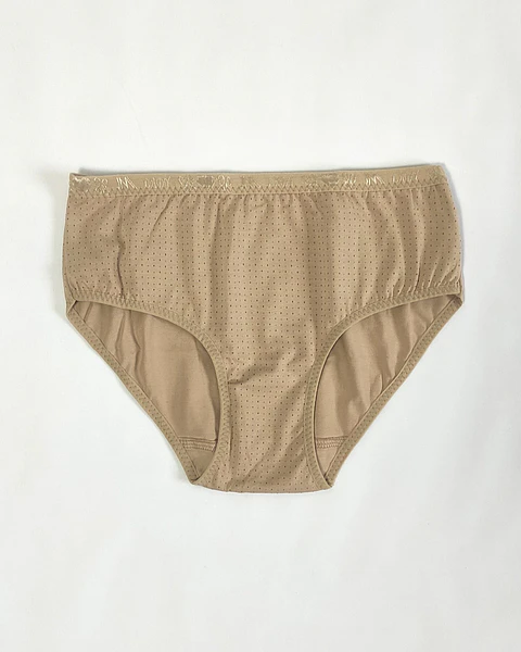 Cueca em algodão estampado em pintinhas- Pack de 4