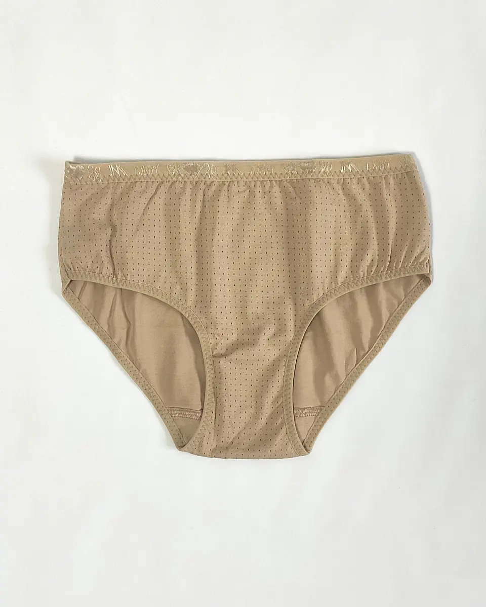 Cueca em algodão estampado em pintinhas- Pack de 4 1