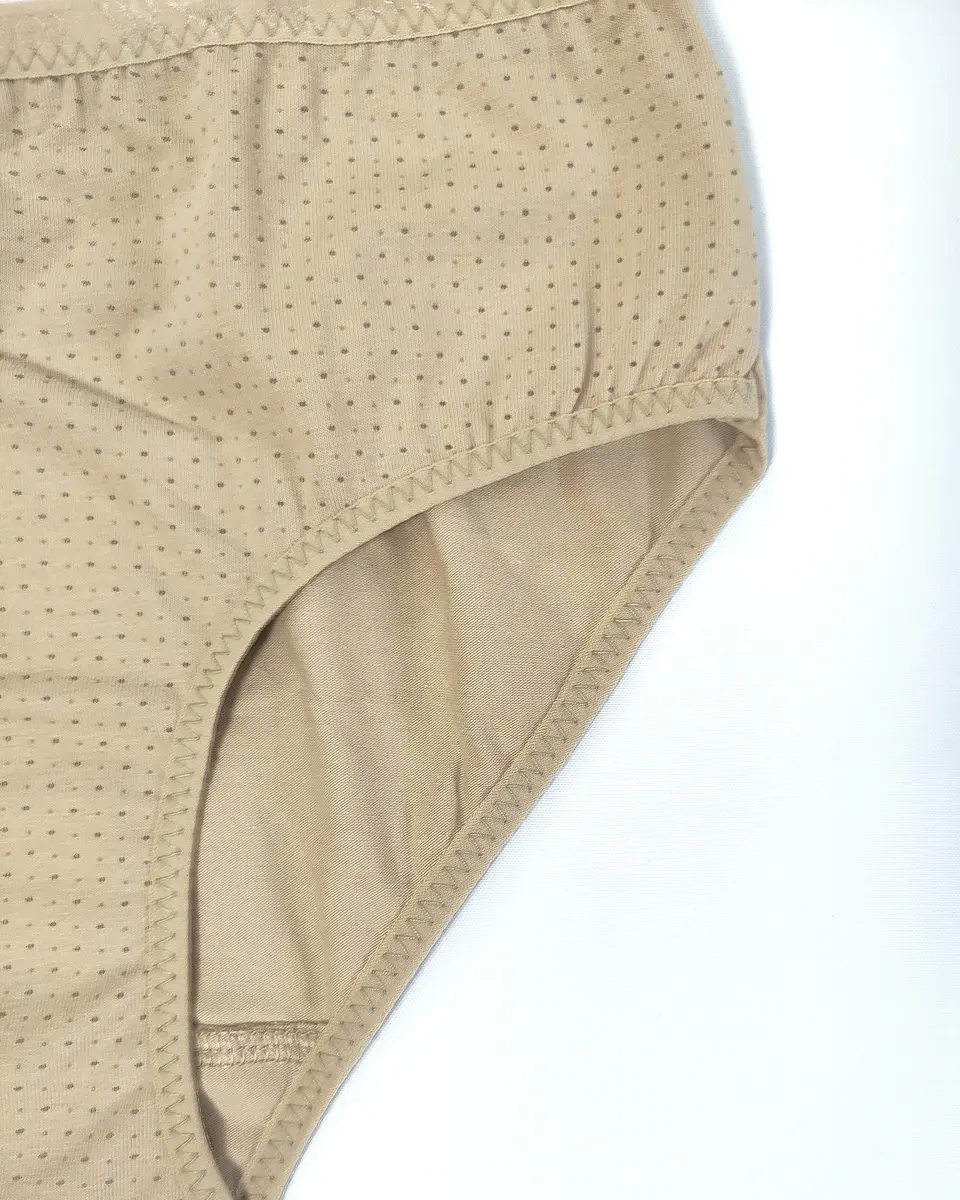 Cueca em algodão estampado em pintinhas- Pack de 4 4