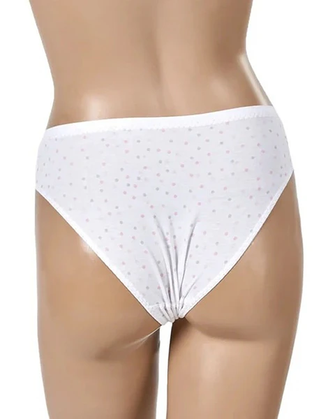 Bikini de algodão estampado "bolinhas" marca Margarida - Pack de 4