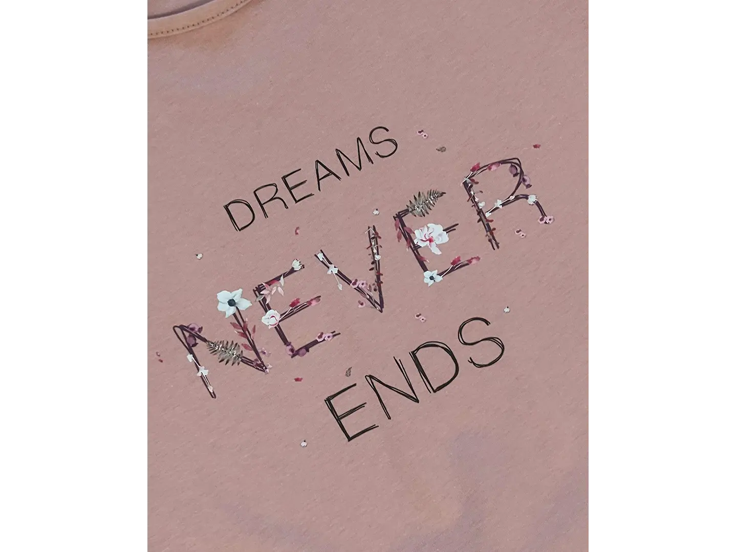 Pijama de Mulher Algodão Manga Comprida “Dreams Never Ends” com Calça Floral 3