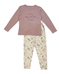 Pijama de Mulher Algodão Manga Comprida “Dreams Never Ends” com Calça Floral - Thumbnail 4