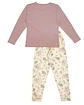 Pijama de Mulher Algodão Manga Comprida “Dreams Never Ends” com Calça Floral - Thumbnail 5