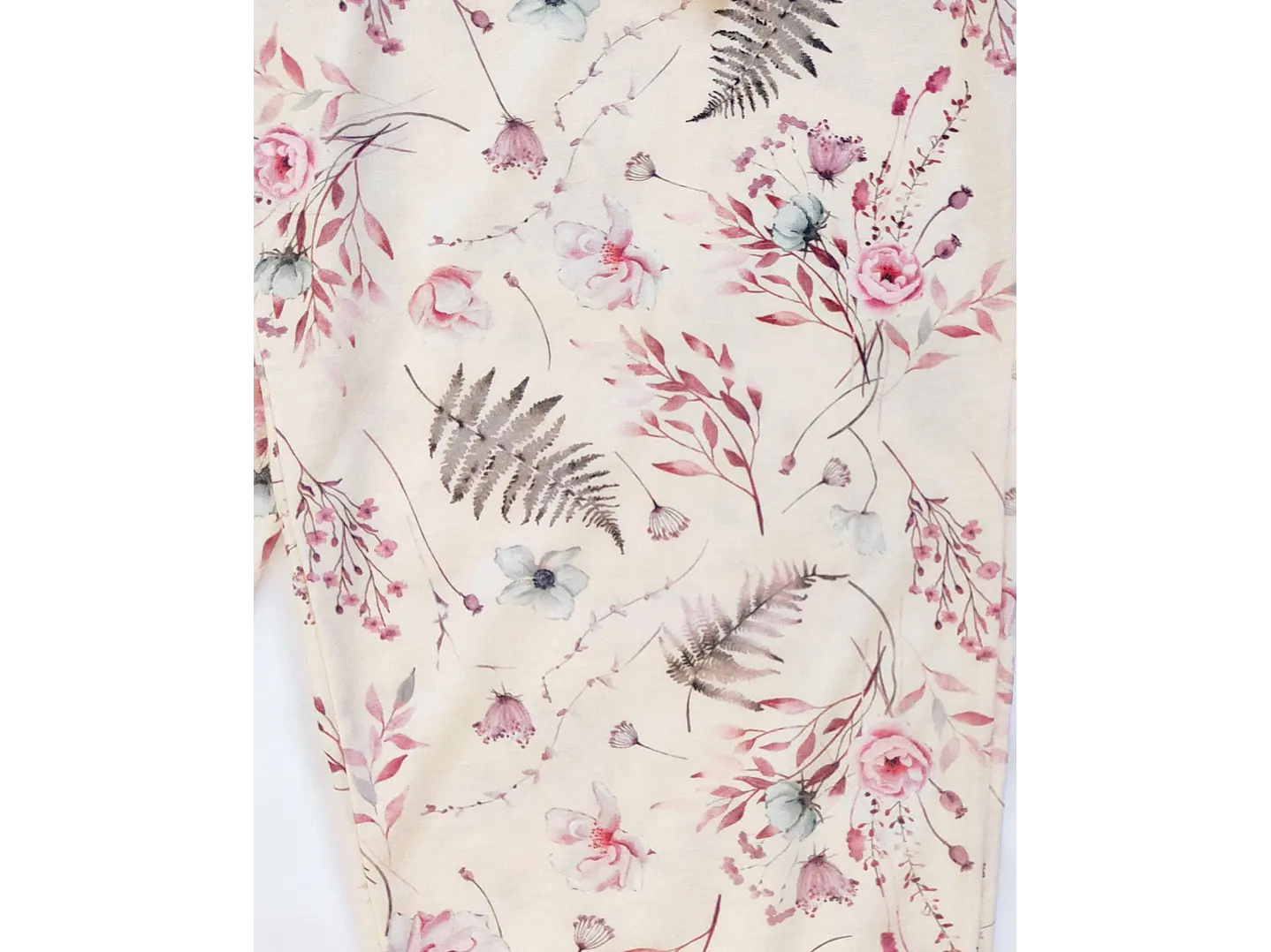 Pijama de Mulher Algodão Manga Comprida “Dreams Never Ends” com Calça Floral 7