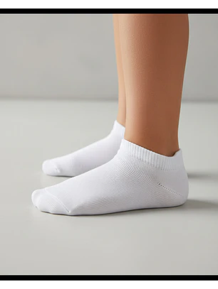 Pack 4 Meias Soquetes Criança em Algodão – Sem Costuras e Sem Pressão