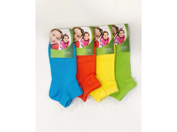 Pack 4 Meias Soquetes Criança em Algodão – Sem Costuras e Sem Pressão cores sortidas 2