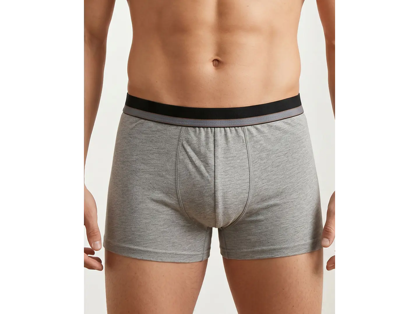 Boxer Homem Algodão Liso – Sem Costuras Atrás e Cintura Confortável-Pack de 3 1