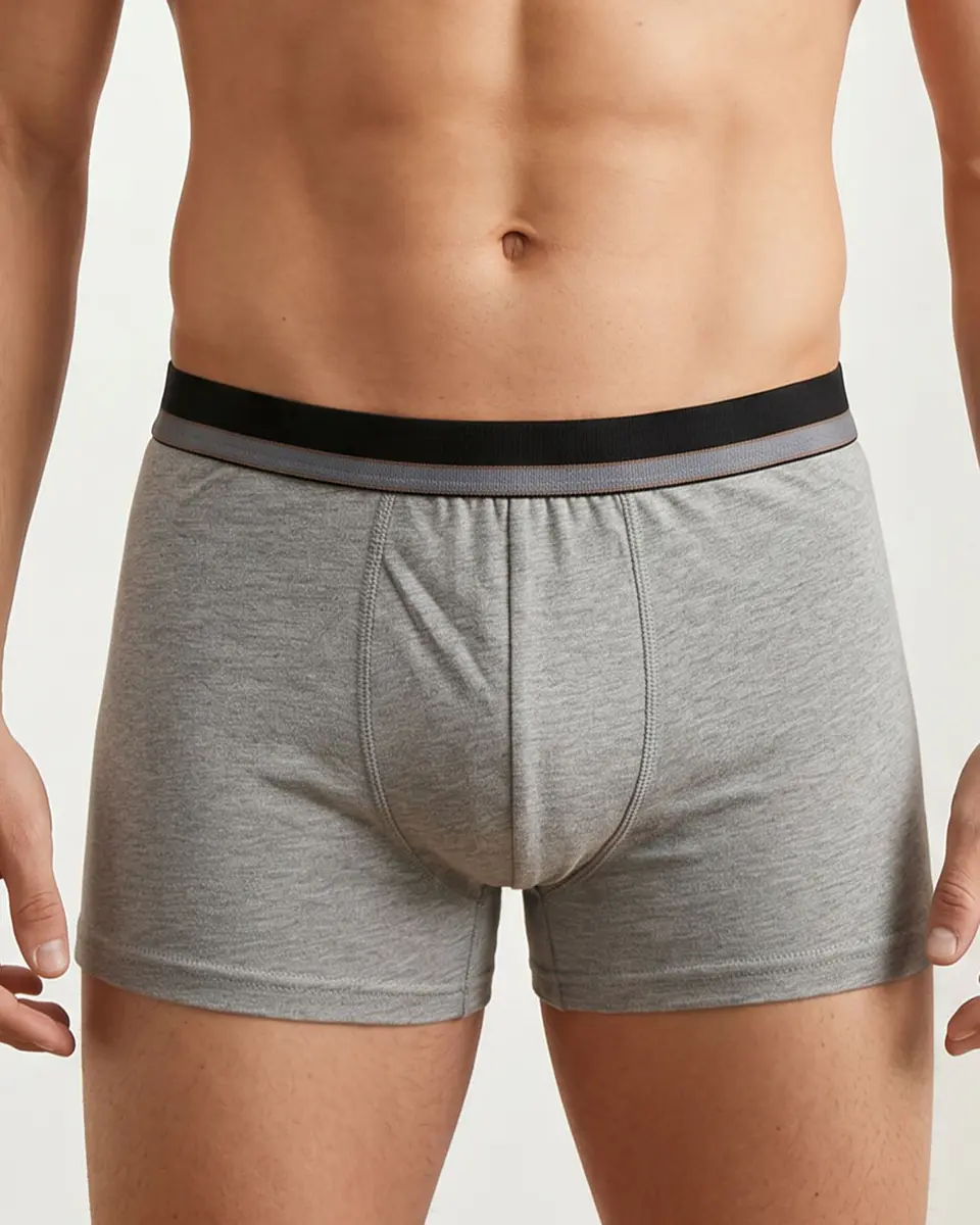 Boxer Homem Algodão Liso – Sem Costuras Atrás e Cintura Confortável-Pack de 3 1