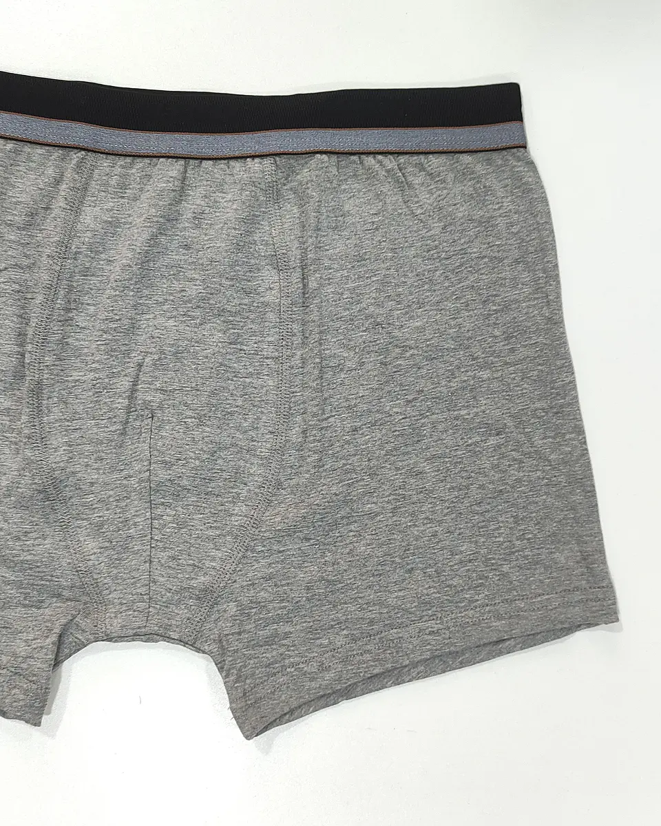 Boxer Homem Algodão Liso – Sem Costuras Atrás e Cintura Confortável-Pack de 3 3