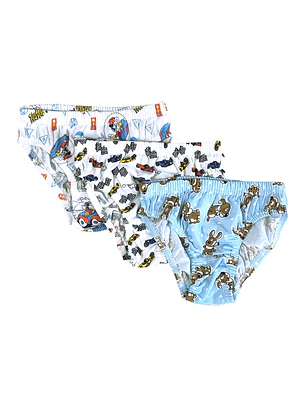 Cuecas de Menino Pack 3 em Algodão | Conforto e Estampados Divertidos