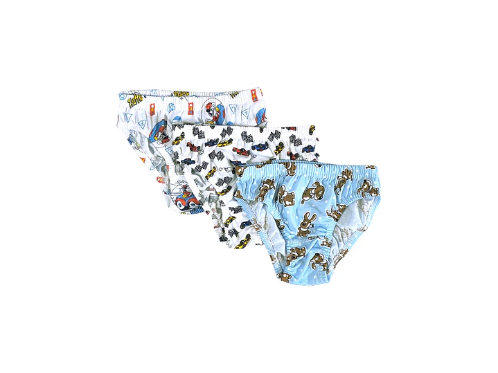 Cuecas de Menino Pack 3 em Algodão | Conforto e Estampados Divertidos 1