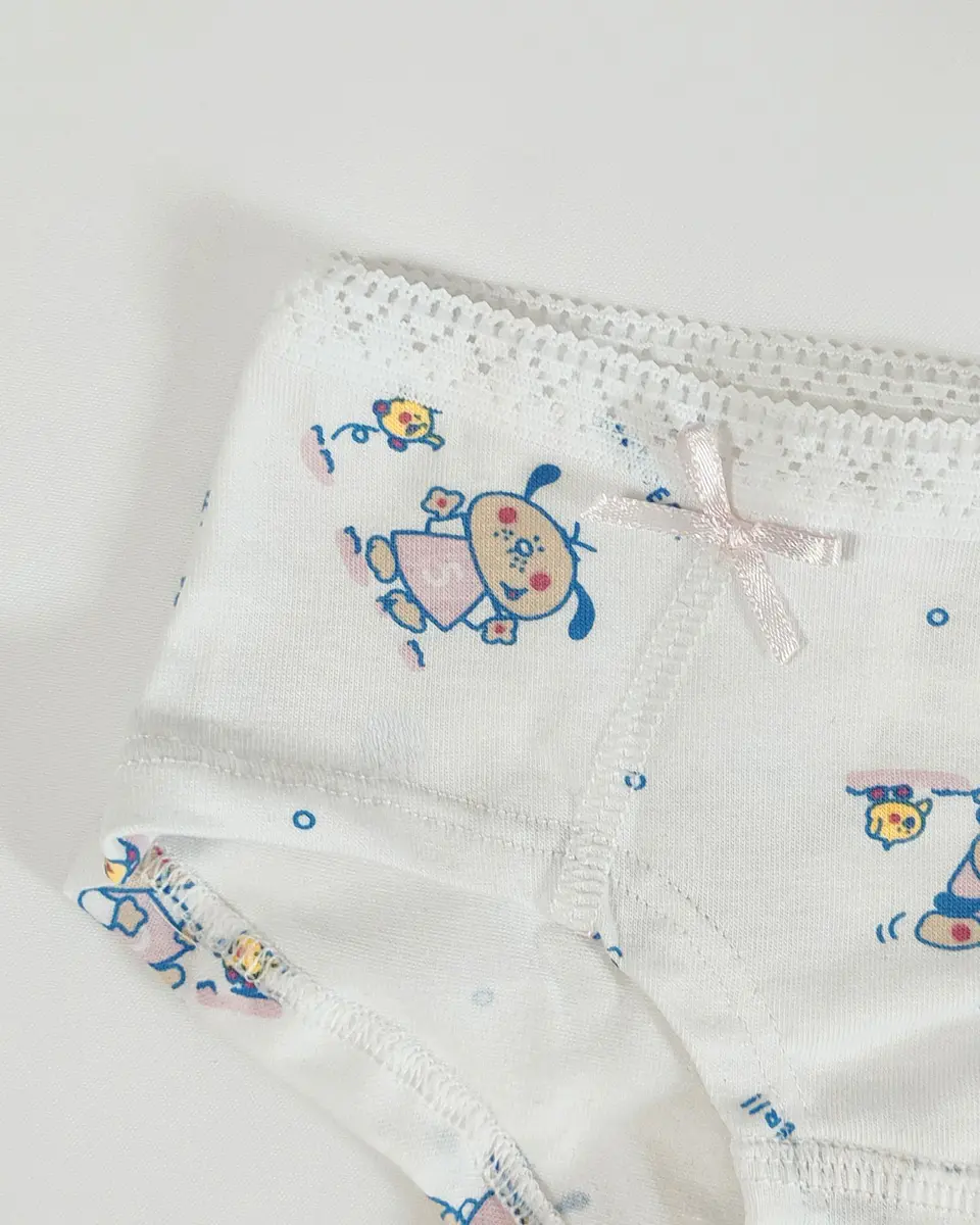 Cuecas Menina Pack 3 Estilo Boxer em Algodão | Sem Elástico na Perna 3
