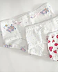 Cuecas Menina Pack 3 Estilo Boxer em Algodão | Sem Elástico na Perna - Thumbnail 2