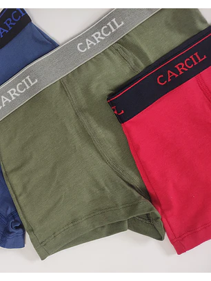 Boxers Algodão Menino Pack 3 