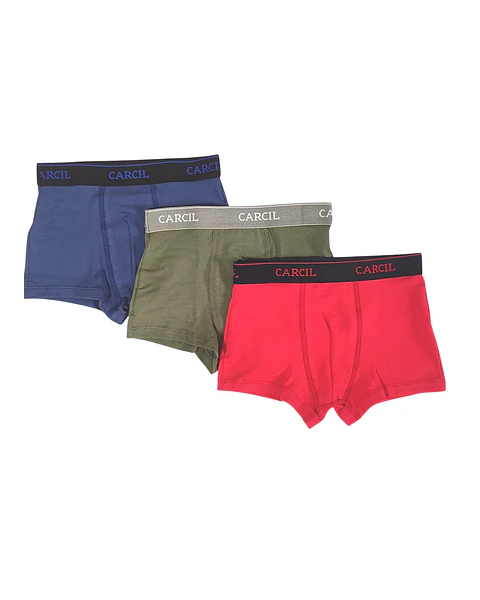 Boxers Algodão Menino Pack 3 