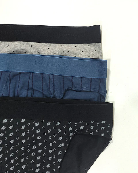 Bikini de homem estampado - pack de 3