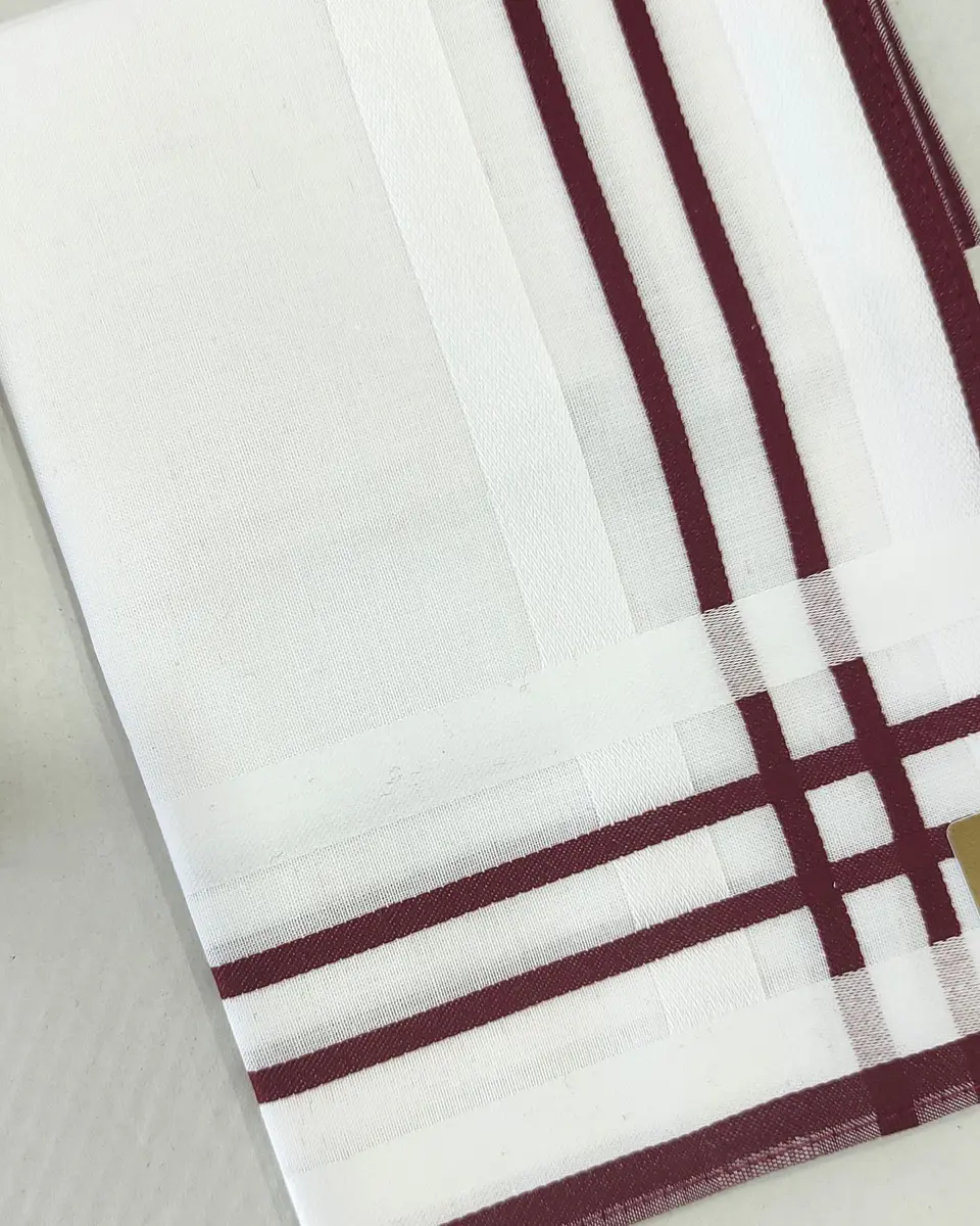 Lenços de Homem em Algodão 100% Macio e Resistente | Pack de 2 2