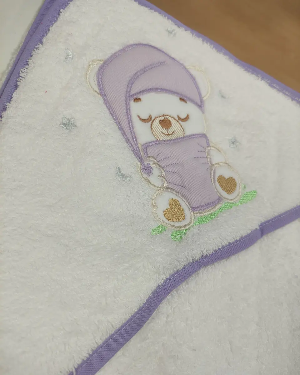 Toalha de banho de bebé 100% algodão - 1x1 metro 3