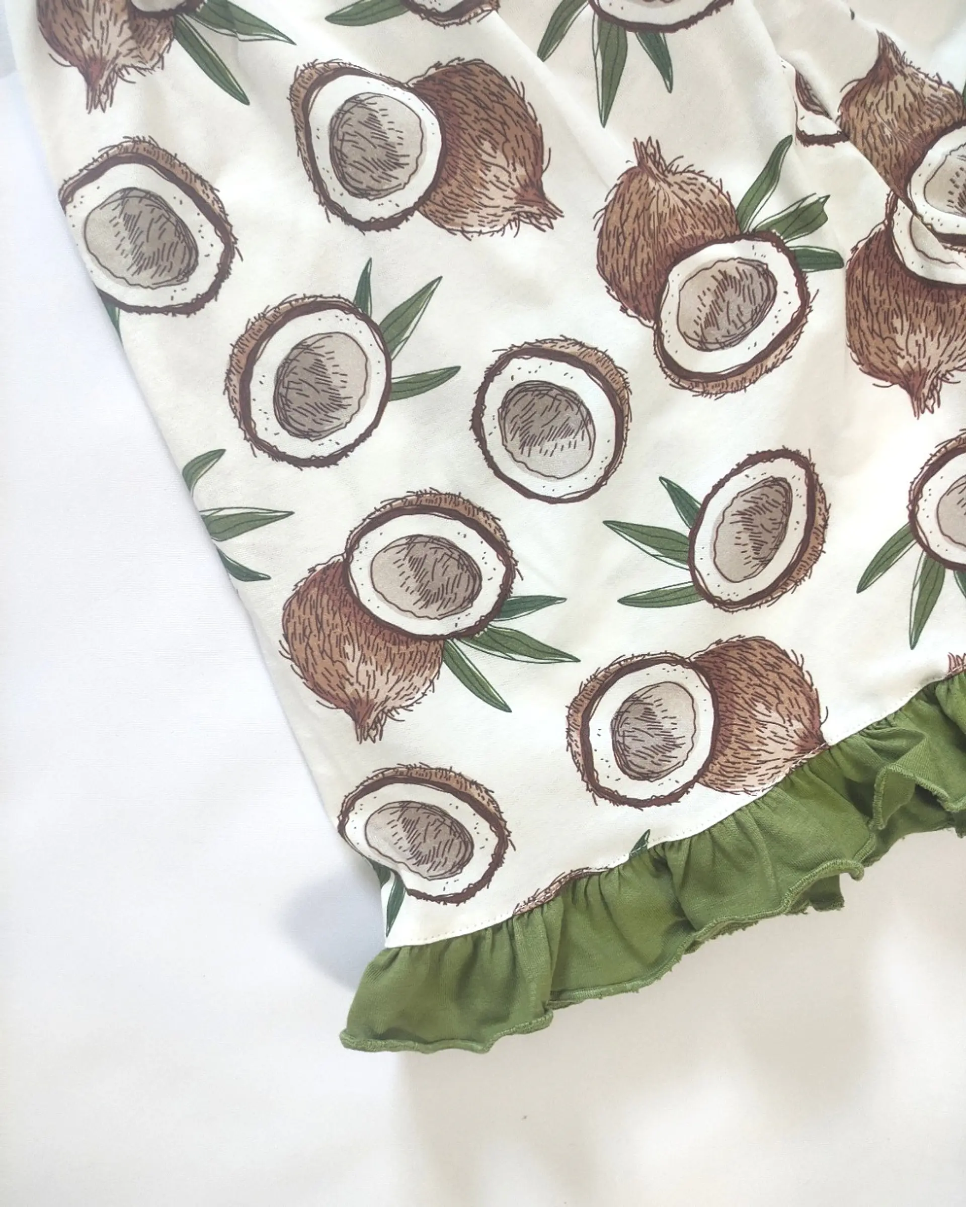 Pijama Feminino em Algodão Verde com Calção Estampado de Cocos  7