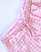 Pijama de Mulher em Algodão Rosa com Calção aos Quadrados - Thumbnail 3