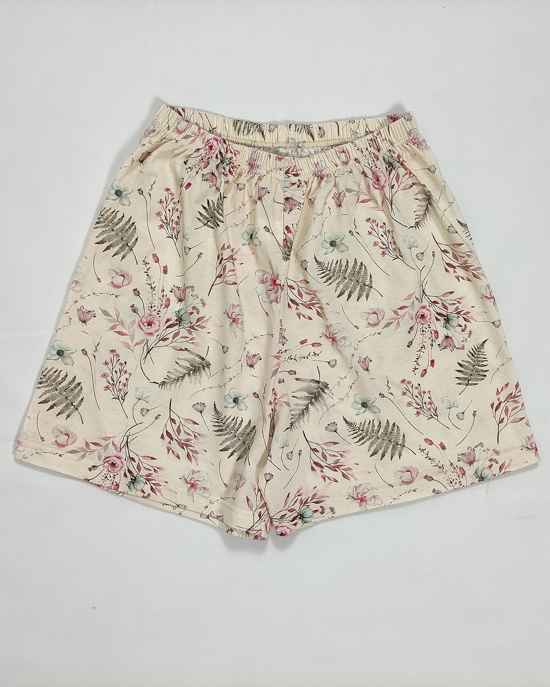 Pijama de Mulher com Alças e Calções Florais - Azul 5