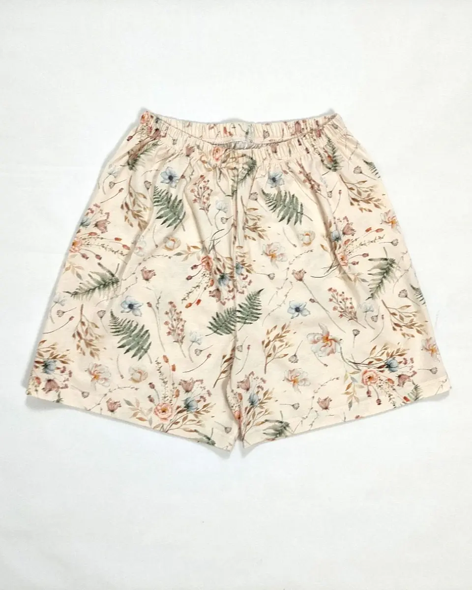 Pijama de Mulher com Alças e Calções Florais  6