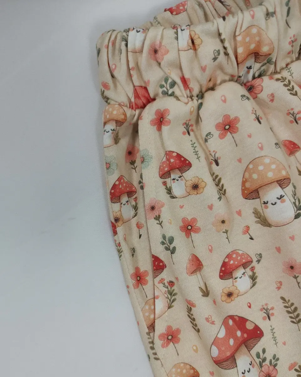 Pijama Curto de Mulher com Estampado de Cogumelos 7