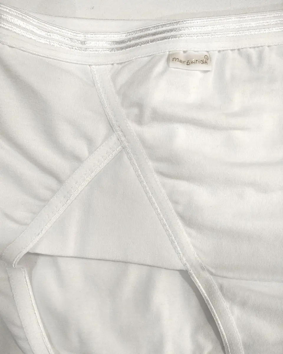 Cueca alta básica em algodão - Pack de 4 Cor Branco 4