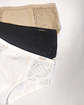 Cueca em algodão com renda - Pack de 3 - Thumbnail 2