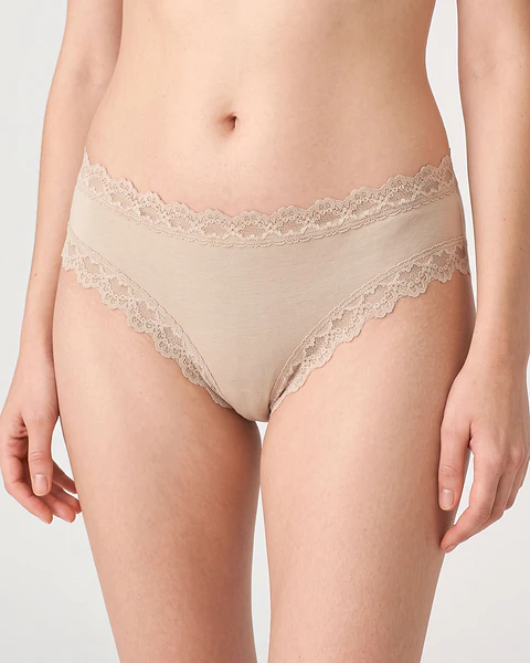 Bikini de senhora algodão e renda  - Pack de 2 