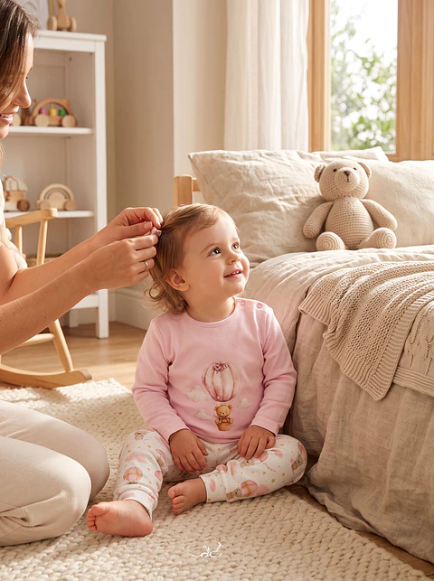 Pijama de Bebé 100% Algodão  – Fabricado em Portugal 
