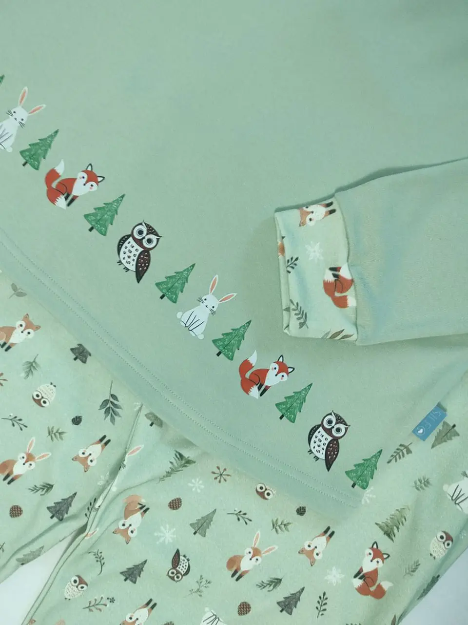 Pijama de Senhora 100% Algodão Cardado – Amigos da Floresta 5