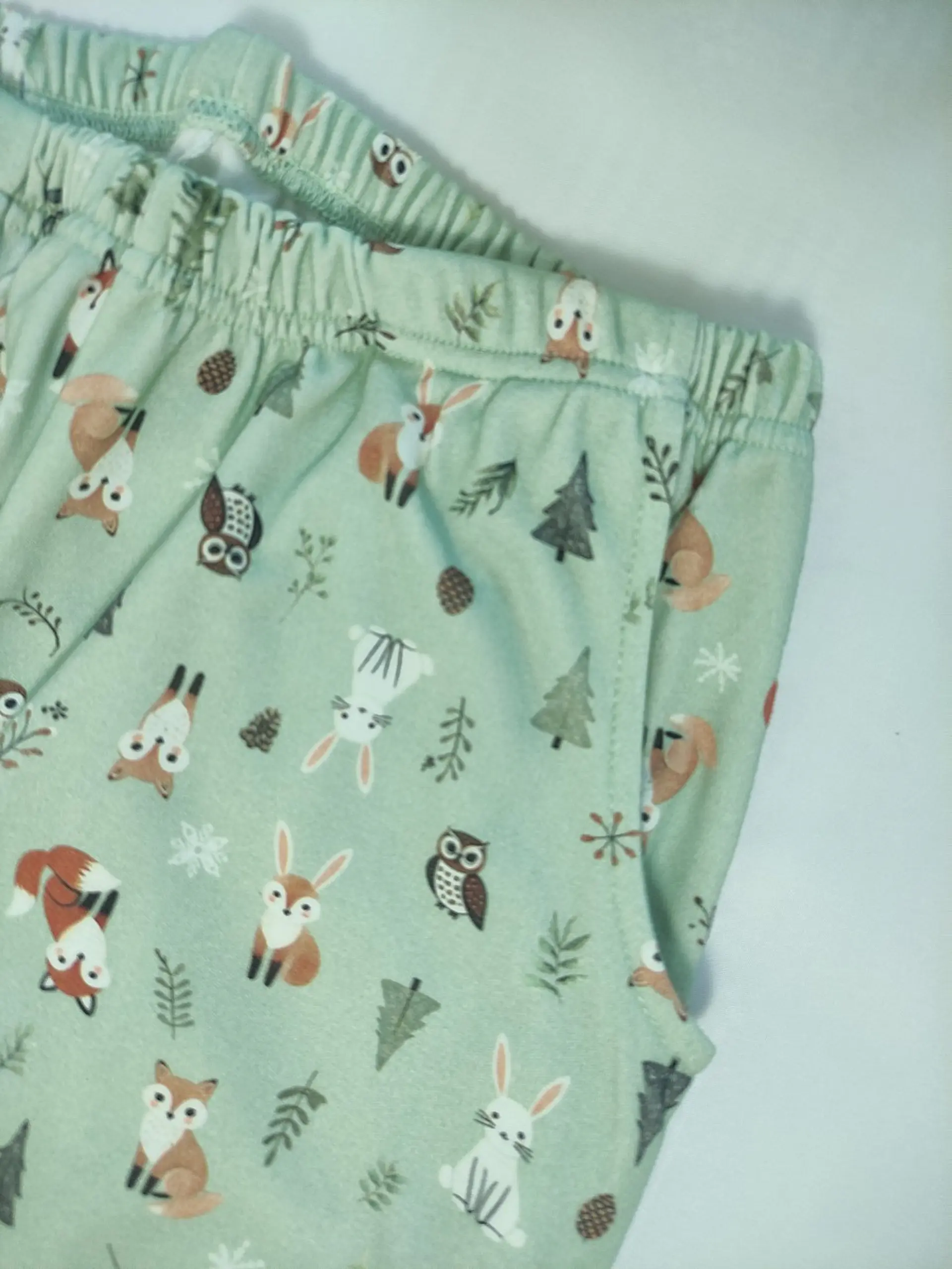 Pijama de Senhora 100% Algodão Cardado – Amigos da Floresta 8