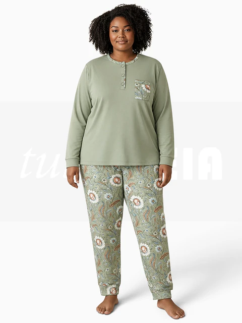 Pijama de mulher estampado